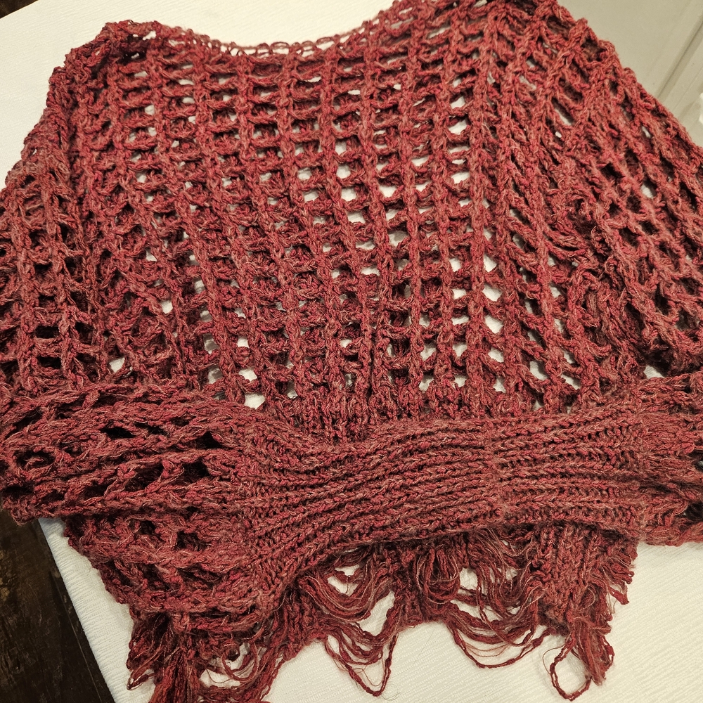 Women's Red Knit Sweater